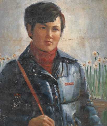 许幸之 60年作 女青年半身像
